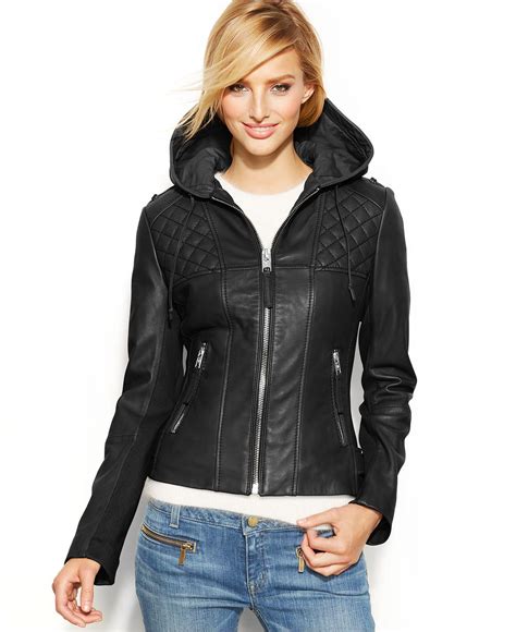 michael kors leather jacket macys|michael kors jackets women's sale.